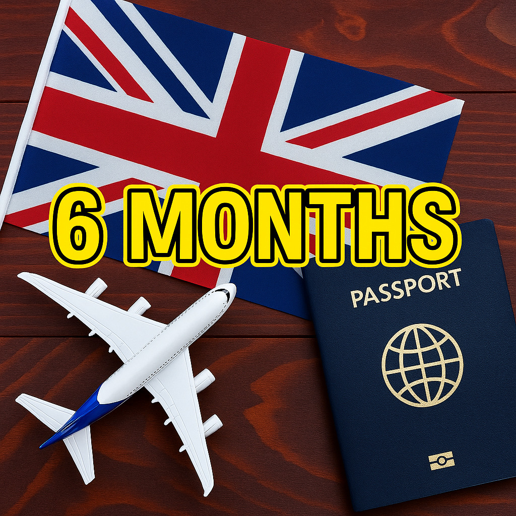 Uk tourist visa for 6 months